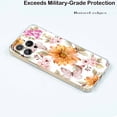 thumbnail image 5 of Light Red Case for iPhone 14 Pro,Aesthetic Colourful Floral Pattern Soft TPU Full Cover Case, 5 of 5