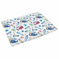 thumbnail image 2 of MKHERT Funny Watercolor Tropical Beach Palm Tree Surfboard and Car Doormat Rug Home Decor Floor Mat Bath Mat 30x18 inch, 2 of 3