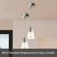 thumbnail image 5 of Aspen Creative 23653-60-2,Clear Deep Cone Glass Shade For Lighting Fixture/Pendant.Size:7-1/4"D x 5-1/2"H.Set of 2., 5 of 7