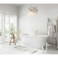 thumbnail image 3 of Elegant Kitchen & Bath BT10259GW-BNK 59 in. Soaking Bathtub, Glossy White with Brushed Nickel Trim, 3 of 8