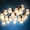 Warm White, variant on Collections Etc Solar Powered Bubbles Outdoor String Lights