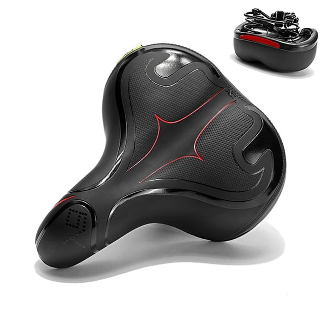 Maoww Bike Seat Waterproof Reflective Bike Saddle Non- for slip Bilateral Spring Shock Absorption Soft Cushion Seats