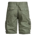 thumbnail image 3 of Zimjoy Mens Cargo Shorts Cotton Twill Quick Dry Lightweight Relaxed Fit Outdoor Work Hiking Shorts with 6 Pockets Army Green 4XL, 3 of 4