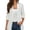 H331 White, variant on Womens Cardigan Elegant Half Sleeve Hollow Lace Solid Color Lightweight Open Front Sweater Soft Comfortable Tops Black Size L
