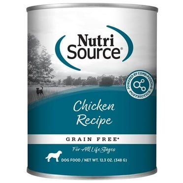 Nutrisource 872732 12.3 oz Grain Free Chicken Dog Food Cans MP12 Case - Pack of 12