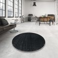 thumbnail image 4 of Ahgly Company Machine Washable Indoor Round Contemporary Gunmetal Green Area Rugs, 9' Round, 4 of 7
