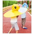 thumbnail image 4 of Cute Children's Yellow Duck Raincoat Reusable Hand Free Umbrella, L, Pink, 4 of 8