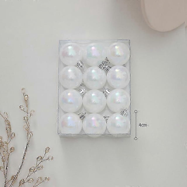 Christmas decorations holiday scene layout Christmas tree ornaments old man dress up Christmas ball small ornaments toys pearl white fantasy color