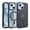Blue, variant on JTCASES for iPhone 15 Magnetic Case Support Wireless Charging, Car Mount, Thin Lightweight Rugged Shockproof Shell Anti-yellow Clear Silicone Frame, Orange