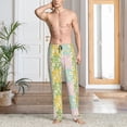 thumbnail image 2 of Honiee Daisies Flowers for men - a sleek fusion of Straight Pajama Pants, versatile Lounge Pants, and cozy Sleepwear, all rolled into one-Small, 2 of 6