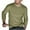 Khaki, variant on TFEOQRY Men's Crew Neck Sweater Solid Knit Long Sleeves Lightweight Casual Pullover for Fall Winter Warmth Top Olive Green