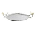 thumbnail image 2 of A&B Home Set of 2 Silver Decorative Tray with Gold Bird 21" x 17" x 4.5", 2 of 4