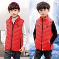 thumbnail image 4 of Gamivast Kids Heated Vests Boys Size 4-15 Graphic Stand Collar Zip up Padded Jackets with 13 Heating Zones and 5-Levels Washable Rechargeable Sleeveless Coats Outerwear with Pockets no Power Bank, 4 of 5