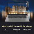 thumbnail image 6 of Lenovo IdeaPad 3i Laptop, 14" FHD Bussiness Laptop, Intel Core i5-1155G7 Processor, 16GB RAM, 1TB SSD, Intel Iris Xe Graphics, WiFi 6, Win 11 Pro, Gray, Hotface 32GB USB Card, 6 of 7