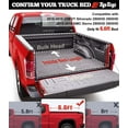 thumbnail image 4 of Tiptop Soft Folding Tonneau Cover Truck Bed For 2015-2019 Chevy Silverado / GMC Sierra 2500HD 3500HD 6.6ft Bed (78.9") | TPX3 |Not for CarbonPro Bed|, 4 of 7