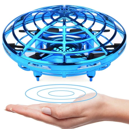 Mini Drone for Kids Beginner Hand Controlled,UFO Flying Ball Toys with 360° Rotating Hovering and LED Lights,Quadcopter Drone Toy for Kids Party Favors Indoor Outdoor,RC Helicopter Kids Birthday