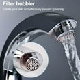 thumbnail image 4 of Beisidaer ABS Bathroom Basin Faucet Water Purifier Single Lever Hole Tap Single Cold,Silver, 4 of 7