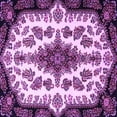 thumbnail image 1 of Ahgly Company Indoor Square Medallion Purple Traditional Area Rugs, 7' Square, 1 of 4