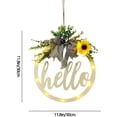 thumbnail image 4 of Corona de bienvenida hueca - Hollow HELLO Sin luces Xemadio HFP-0543-2, 4 of 5