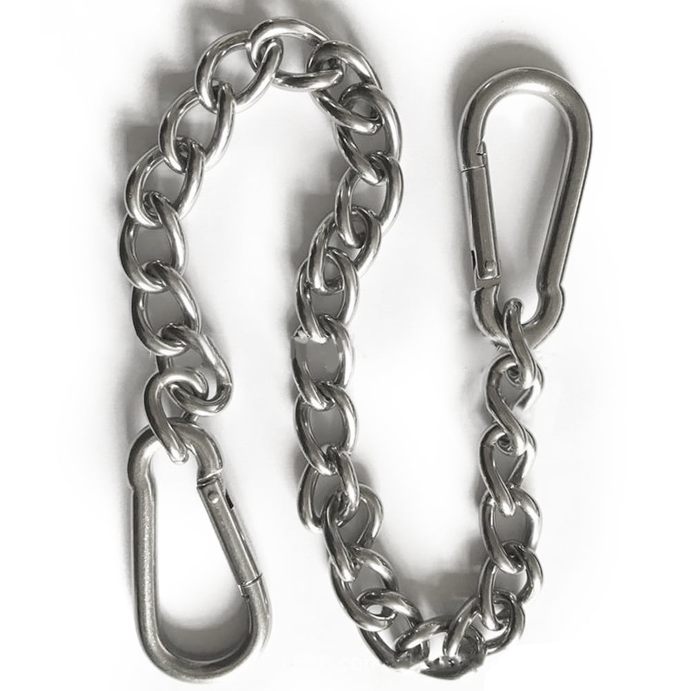 Stainless Steel Hanging Chair Chain with Two Carabiner Sandbag Chain Sutiable for Indoor and Outdoor Capacity of 300KG PhoenixDN Hammock Chain Swing Chair Chain