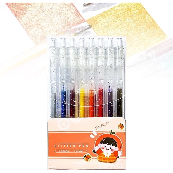 Glitter Gel Pens, Gel Ink Pens Color Gel Pen Glitter Pens for Adults