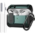 thumbnail image 1 of SUTENGDA Airpods Pro 2nd/1st Generation Shockproof Earbud Case with Lock & Cleaning Kit  Black, 1 of 10