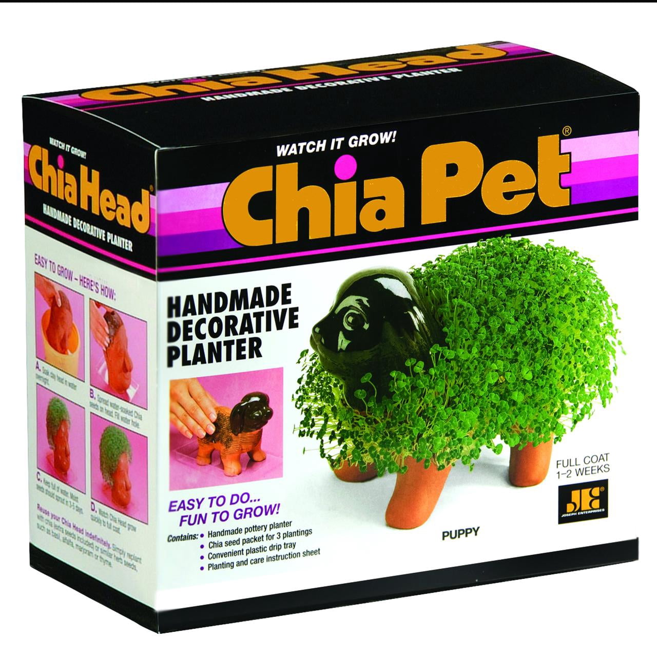 Puppy Classic Chia Pet Handmade Decorative Planter by JEI