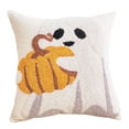 thumbnail image 1 of Halloween Pillow Cover Set 45x45cm Cute Bat & Pumpkin Tufted Sham for Couch Bed (5 Designs Insert Not Included), 1 of 3