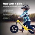 thumbnail image 3 of Strider 12 Sport Bike, Yellow - No Pedal Balance Bicycle for Kids 1 to 4 Years - Includes Safety Pad, Padded Seat, Mini Grips, Flat-Free Tires-Easy Assembly, Tool-Free Adjustments, 3 of 10