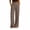 Brown, variant on DailyTrove Women's Fold‑Over High Waist Loose Wide Leg Palazzo Casual Pants
