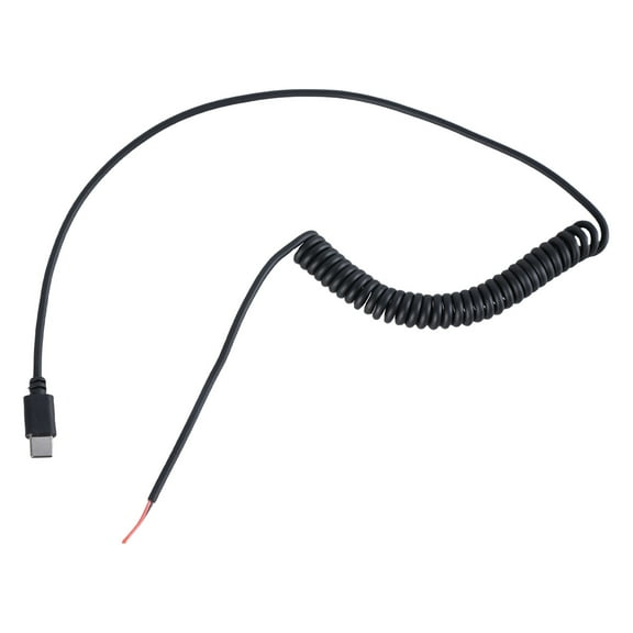 COOLHOOD USB C Male To Bare Wire Power Cable, 5V Type c Male 2Pin Pigtail Cable For Installations,USB C Equipment Accessories