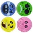 thumbnail image 2 of 4Pcs Halloween Props Rubber Elastic Ball Scary Face Shaped Bouncy Balls Jumping Balls Random Color, 2 of 5