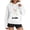 01 White, variant on Funny 3D Printed Women's Hoodies Sweatshirts Long Sleeve Loose Pullover Tops Cute Graphic Tees with Pocket