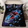 thumbnail image 2 of Homewish Ice Hockey Sports Full Size Sheets, Art Watercolor Splatter Bed Sheets, Teens Kids Girls Boys Sheet Sets, Super Cozy Room Decor, 4 Pieces, 2 of 7