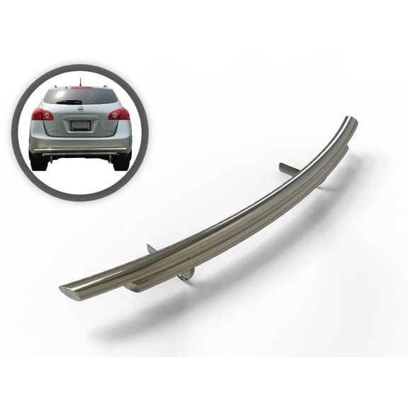 Vanguard VGRBG-0899-1169SS Stainless Steel Double Layer Rear Bumper Guard | Compatible with 08-18 Nissan Rogue / 14-15 Nissan Rogue Select