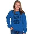 thumbnail image 3 of Barefoot and Buck Wild Country Love Women Crewneck Sweatshirt Brisco Brands M, 3 of 6