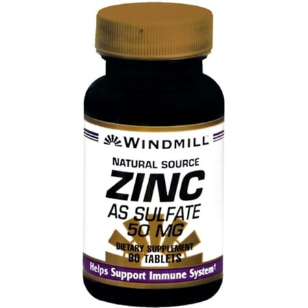 Windmill Zinc 50 mg Tablets Natural Source 90 Tablets - (Pack of 3)