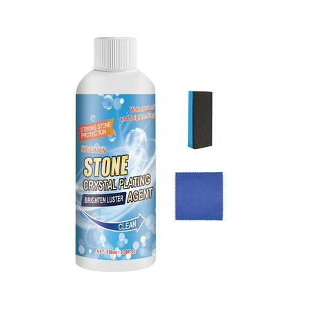 

Yeithhui Cleaning Brushes for House Stone Crystal Plating Agent Kitchen Quartz Tile Countertop Cleaning Scratches Stains Brightener 100Ml