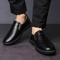 thumbnail image 5 of HaoXianJian Men's Leather Casual Slip on Loafers Breathable Driving Shoes Fashion Slipper Leather Loafer Shoes Slip On Soft Breathable Fashion Casual Shoes Lightweight Driving Dress Shoe, 5 of 9