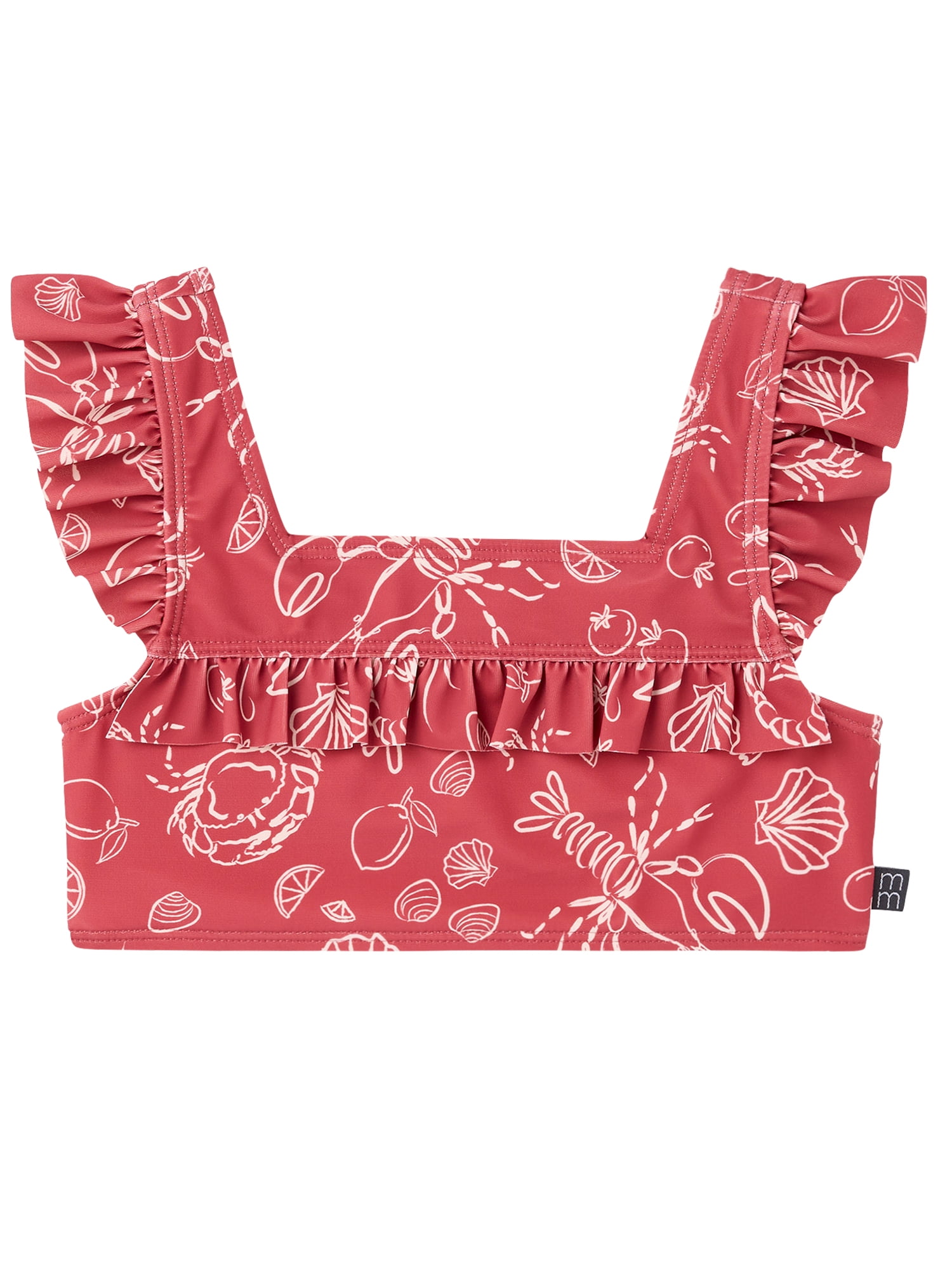 Modern Moments by Gerber Baby and Toddler Girl Two- Piece Swimsuit with Ruffles, Sizes 0/3M-5T