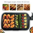 thumbnail image 5 of AGARO 1600 Watt Barbeque Non-Stick Electric Griller with Toughened Glass Lid, BBQ Grill (Black), 5 of 6