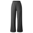 thumbnail image 4 of Sexlip Womens High Waist Drapey Loose Wide Leg Suit Pants Professional Elegant Office Business Outfit Gray S, 4 of 5