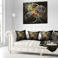 thumbnail image 5 of DESIGN ART Designart 'Symmetrical Brown Fractal Flowers' Abstract Throw Blanket, 5 of 5
