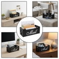 thumbnail image 3 of Modern Mail Holder For Desk, Wood Letter Organizer Sorter Envelope Organizer Bill Filling Rack Wood Mail Basket Magazine Holder For Home Office, 3 of 7
