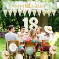 thumbnail image 4 of 18th Birthday Decoration, MMTX Green Gold Decoration 18th Birthday Girls and Boys Decoration Set, Long Size Happy 18th Birthday Banner Background 274 x 37 cm, Garland Bunting Confetti Balloons, 4 of 7