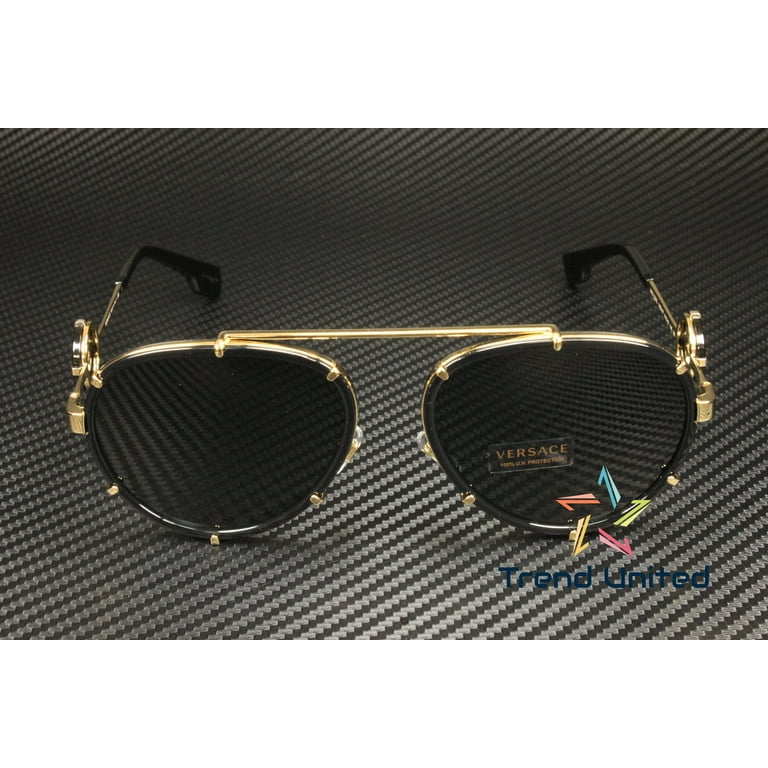Versace, Womens Aviator Sunglasses, Black, Size 61mm  display picture 2