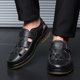 thumbnail image 2 of Sandalias clásicas de cuero genuino para hombre, zapatos casuales ahuecados, cómodos y sólidos para exteriores, zapatos para hombre (27 cm), 2 of 4