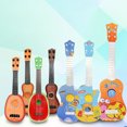 thumbnail image 3 of Kids Toy Guitar 4 String,17 Inch Kids Cute Guitar Rhyme Developmental Musical Instrument Educational Toy for s Zebra blue, 3 of 7