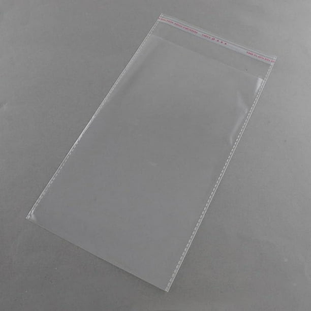 50 bolsas rectangulares de celofán OPP, bolsas de plástico rectangulares transparentes para empaquetar lápiz labial