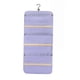 thumbnail image 5 of Organizador de joyas de doble cara, organizador de joyas colgante, soporte de joyería plegable de pared antienredos con 48 bolsillos. Violeta claro, 5 of 9